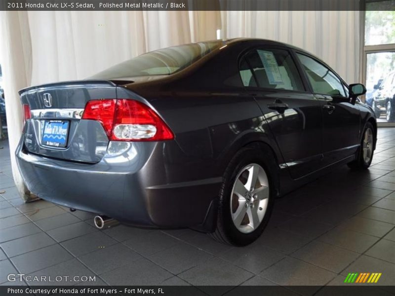 Polished Metal Metallic / Black 2011 Honda Civic LX-S Sedan