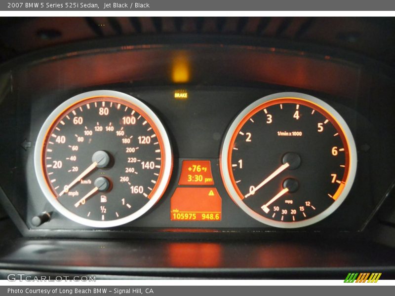 Jet Black / Black 2007 BMW 5 Series 525i Sedan