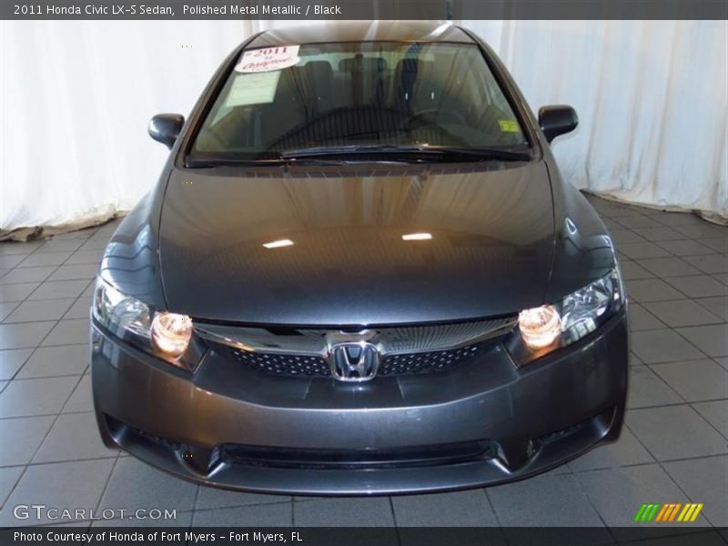 Polished Metal Metallic / Black 2011 Honda Civic LX-S Sedan