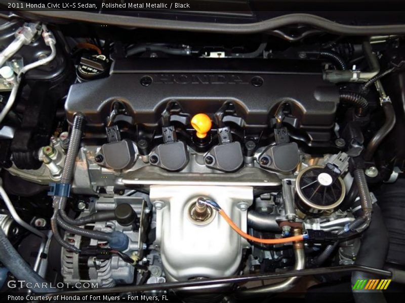 Polished Metal Metallic / Black 2011 Honda Civic LX-S Sedan