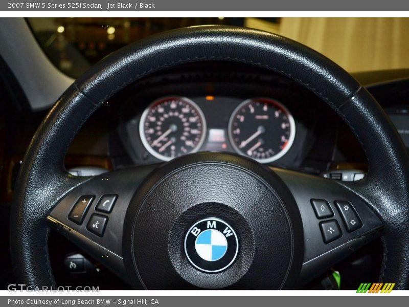 Jet Black / Black 2007 BMW 5 Series 525i Sedan