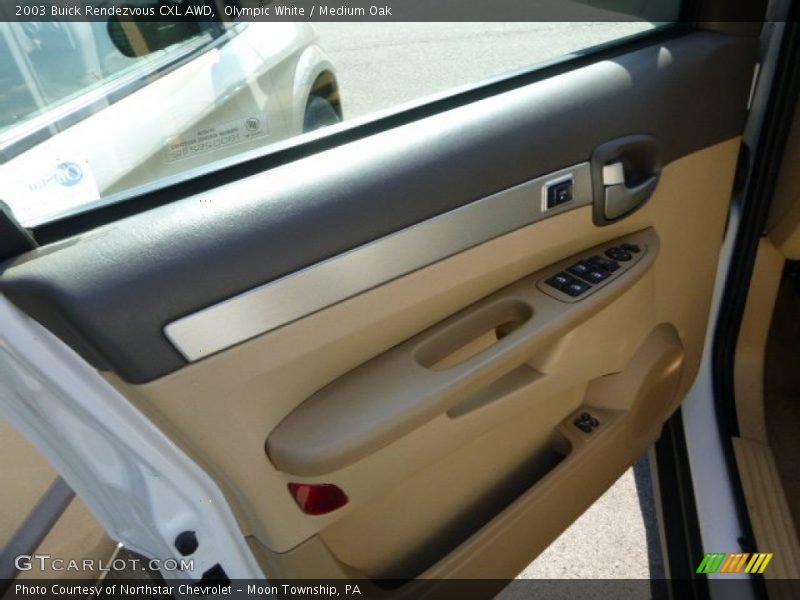 Olympic White / Medium Oak 2003 Buick Rendezvous CXL AWD