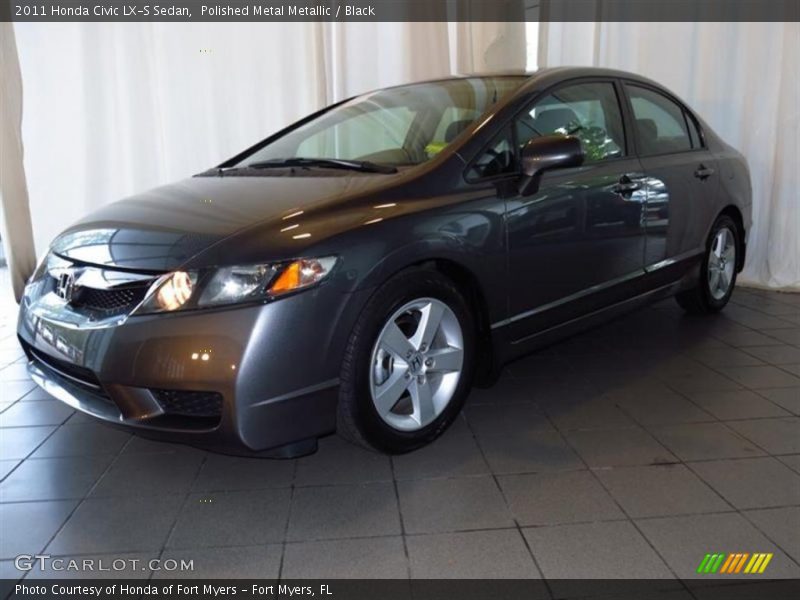 Polished Metal Metallic / Black 2011 Honda Civic LX-S Sedan