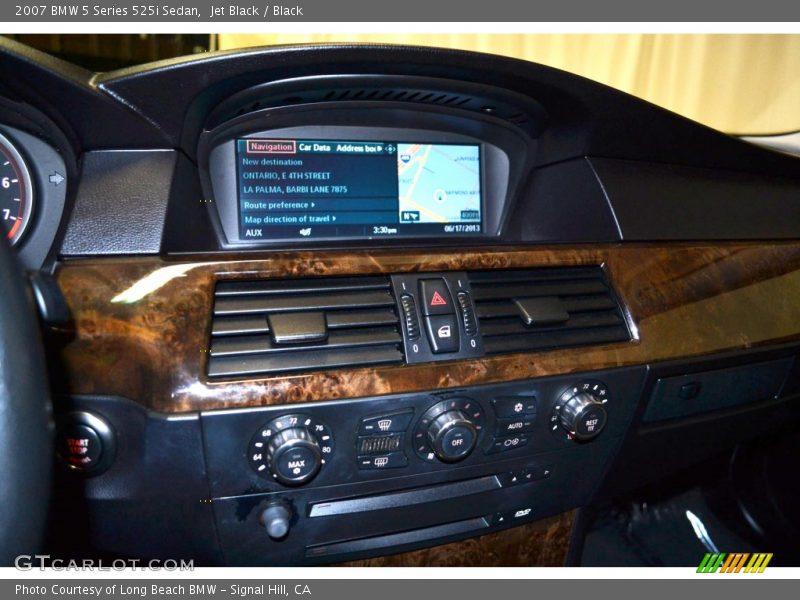 Jet Black / Black 2007 BMW 5 Series 525i Sedan