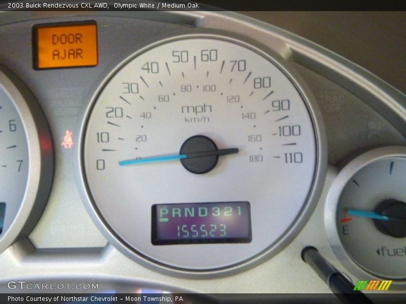 Olympic White / Medium Oak 2003 Buick Rendezvous CXL AWD