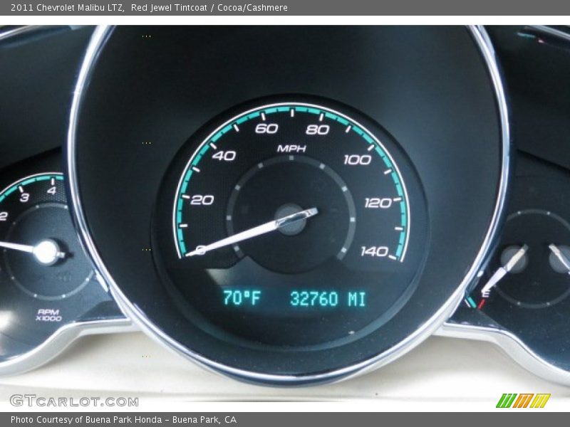 Red Jewel Tintcoat / Cocoa/Cashmere 2011 Chevrolet Malibu LTZ