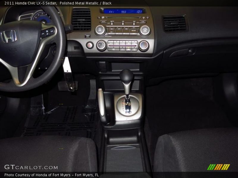 Polished Metal Metallic / Black 2011 Honda Civic LX-S Sedan