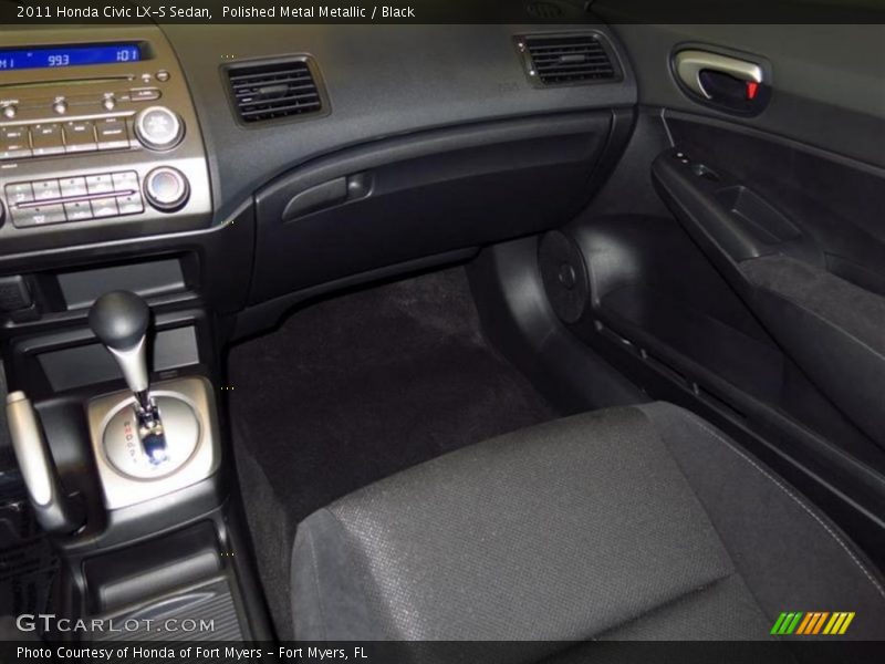 Polished Metal Metallic / Black 2011 Honda Civic LX-S Sedan