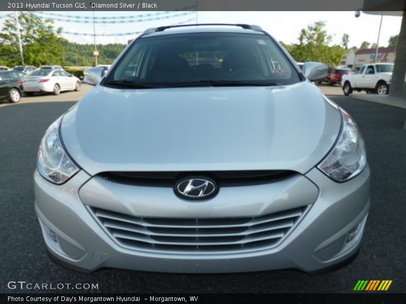 Diamond Silver / Black 2013 Hyundai Tucson GLS