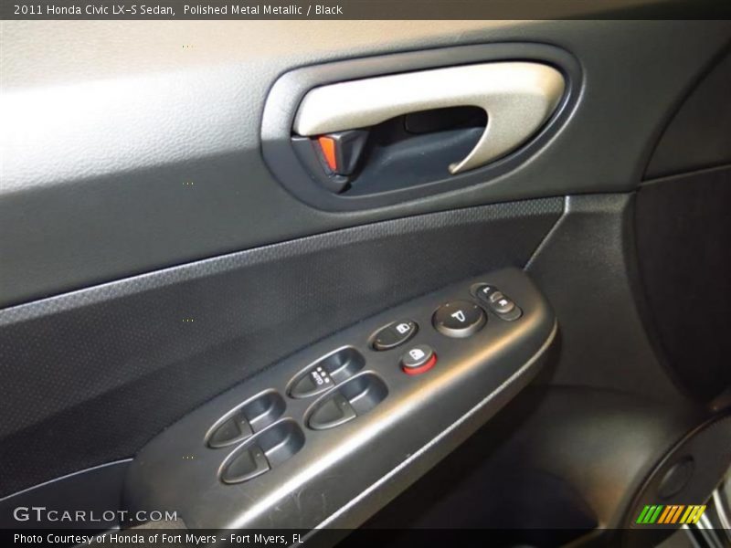 Polished Metal Metallic / Black 2011 Honda Civic LX-S Sedan