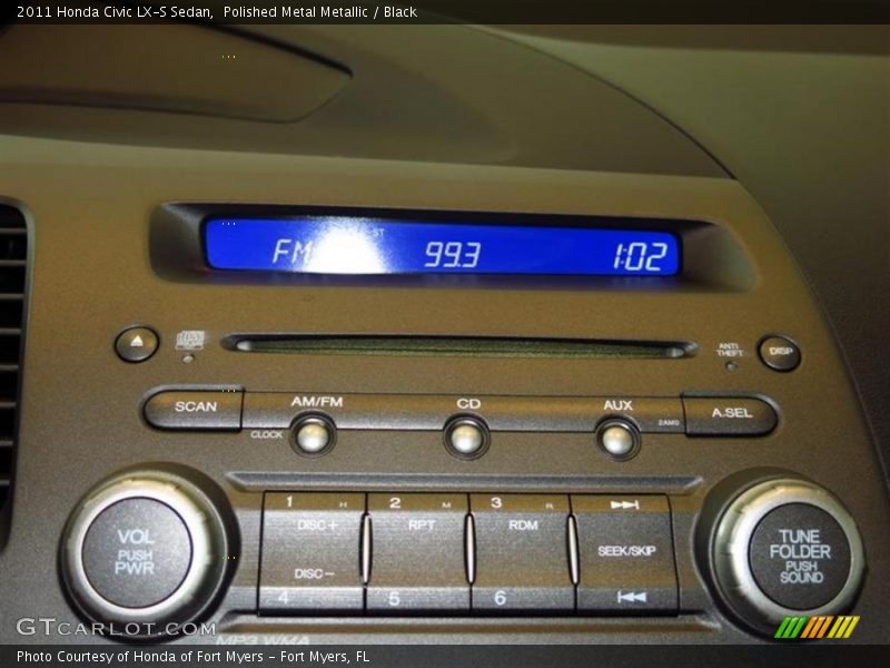 Polished Metal Metallic / Black 2011 Honda Civic LX-S Sedan