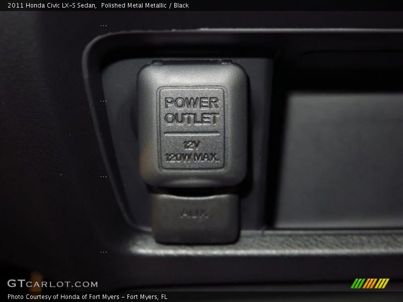 Polished Metal Metallic / Black 2011 Honda Civic LX-S Sedan