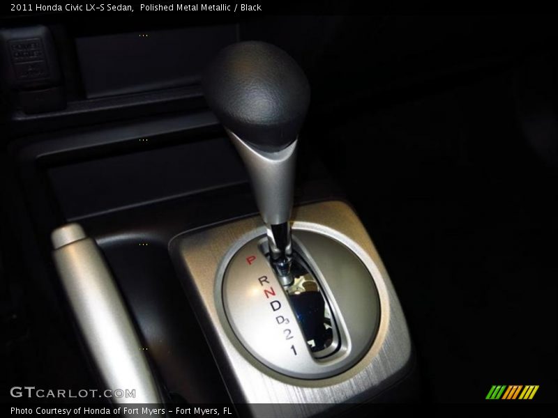 Polished Metal Metallic / Black 2011 Honda Civic LX-S Sedan