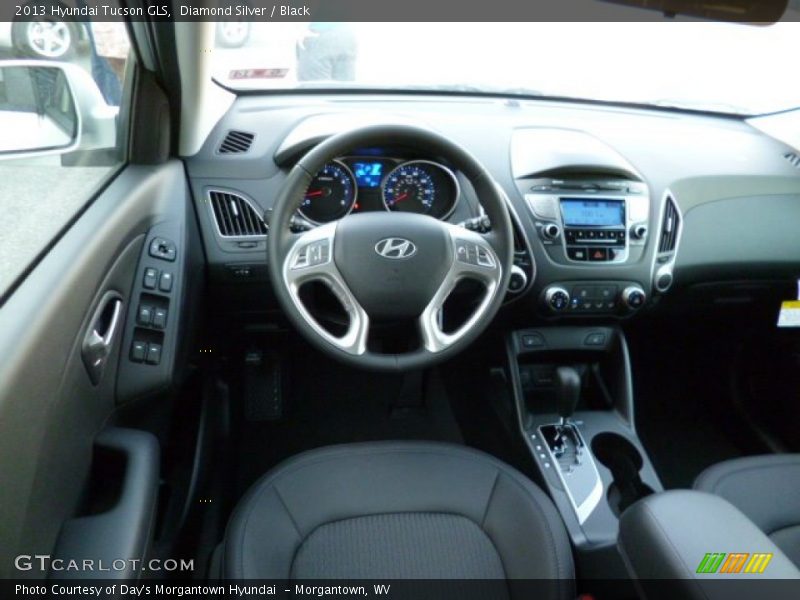 Diamond Silver / Black 2013 Hyundai Tucson GLS