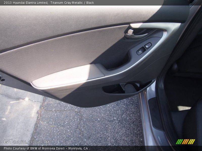Titanium Gray Metallic / Black 2013 Hyundai Elantra Limited