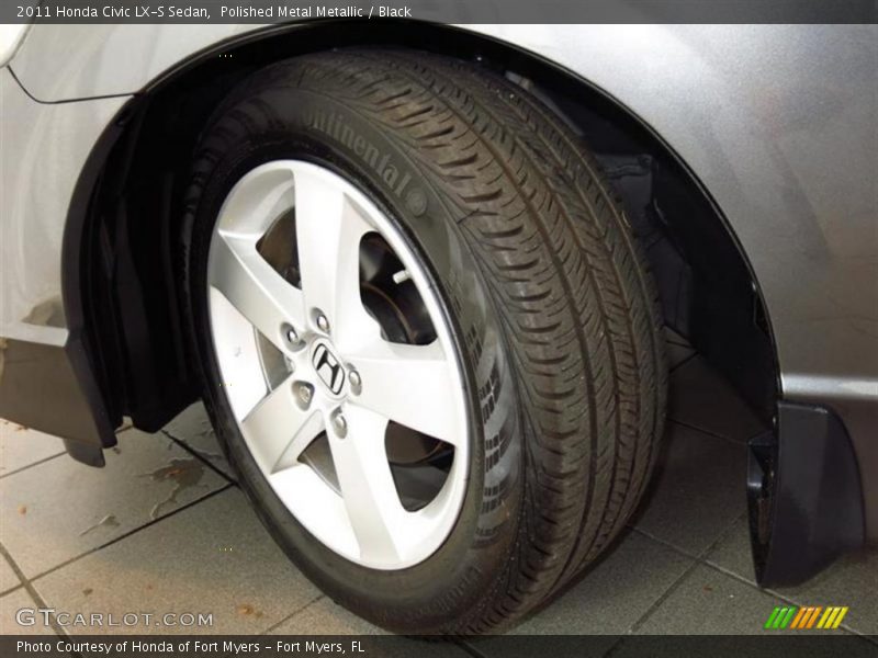Polished Metal Metallic / Black 2011 Honda Civic LX-S Sedan
