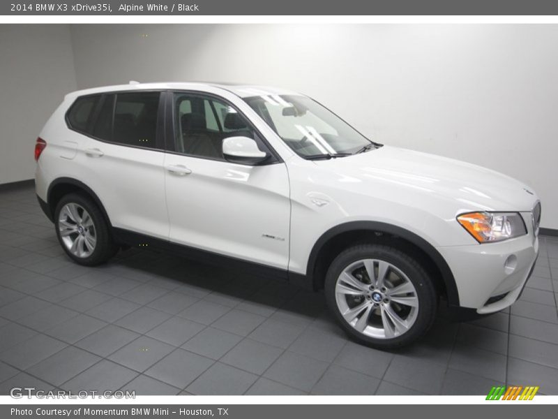 Alpine White / Black 2014 BMW X3 xDrive35i