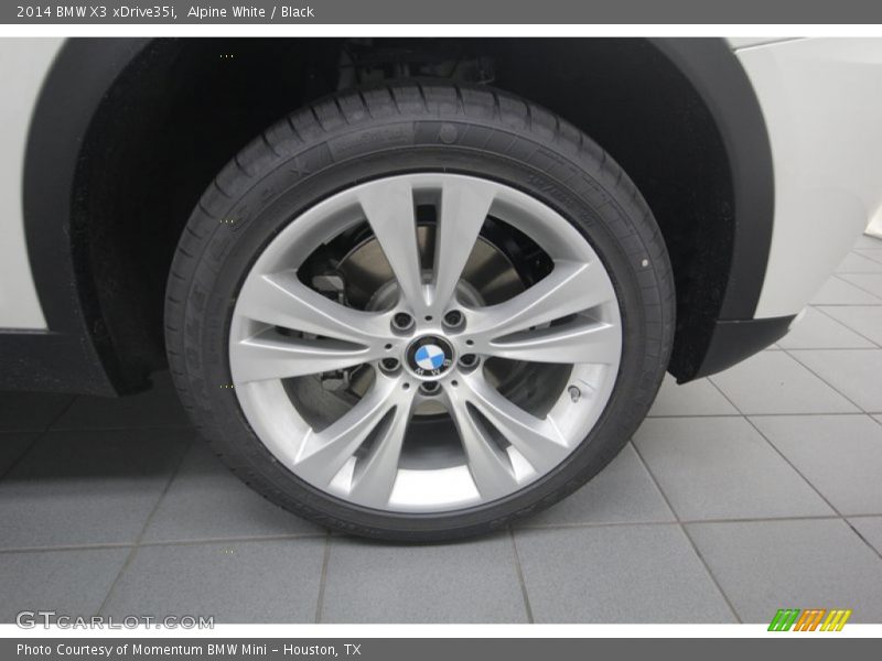 Alpine White / Black 2014 BMW X3 xDrive35i