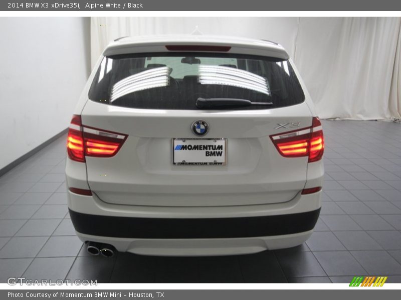 Alpine White / Black 2014 BMW X3 xDrive35i