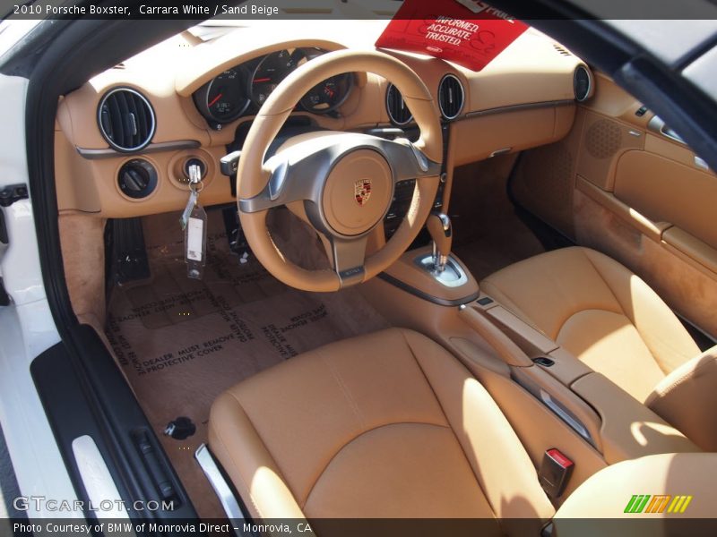 Carrara White / Sand Beige 2010 Porsche Boxster