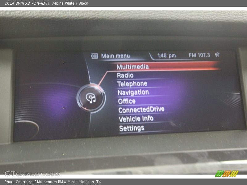 Alpine White / Black 2014 BMW X3 xDrive35i