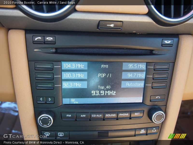 Carrara White / Sand Beige 2010 Porsche Boxster