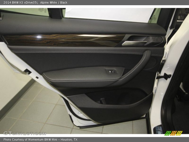 Alpine White / Black 2014 BMW X3 xDrive35i