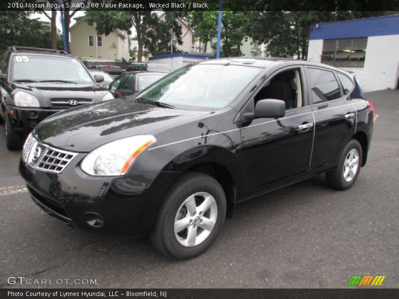 Wicked Black / Black 2010 Nissan Rogue S AWD 360 Value Package