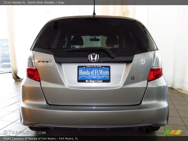 Storm Silver Metallic / Gray 2010 Honda Fit