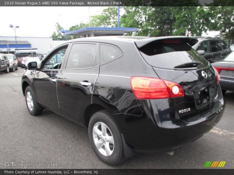 Wicked Black / Black 2010 Nissan Rogue S AWD 360 Value Package