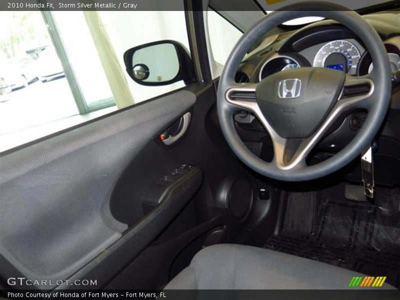 Storm Silver Metallic / Gray 2010 Honda Fit