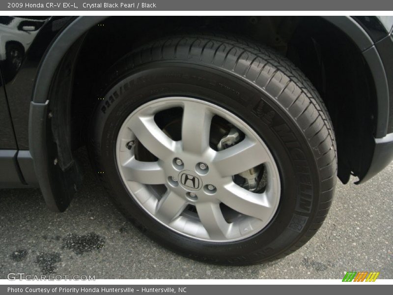 Crystal Black Pearl / Black 2009 Honda CR-V EX-L
