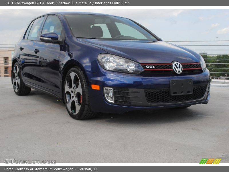 Shadow Blue Metallic / Interlagos Plaid Cloth 2011 Volkswagen GTI 4 Door