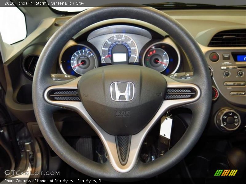 Storm Silver Metallic / Gray 2010 Honda Fit