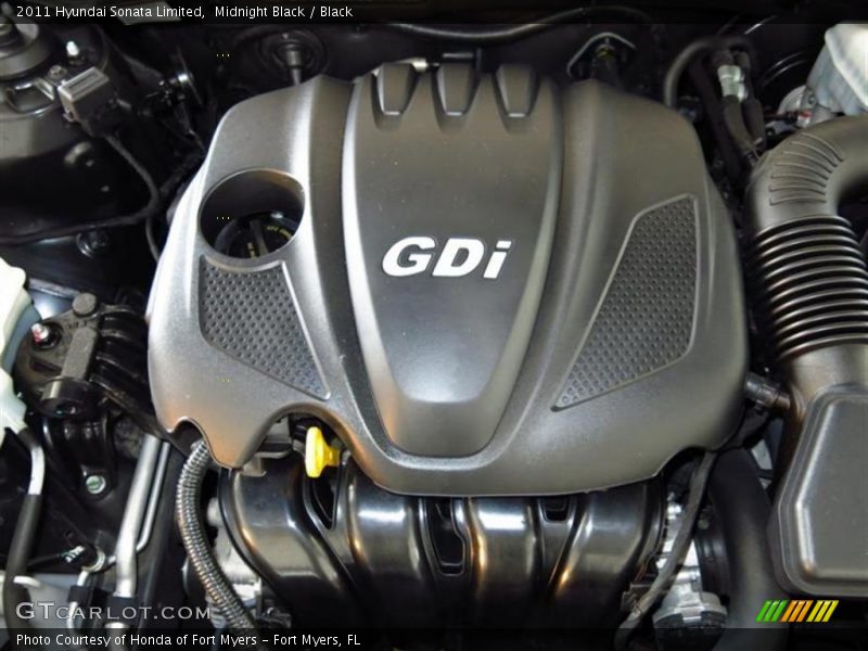 Midnight Black / Black 2011 Hyundai Sonata Limited