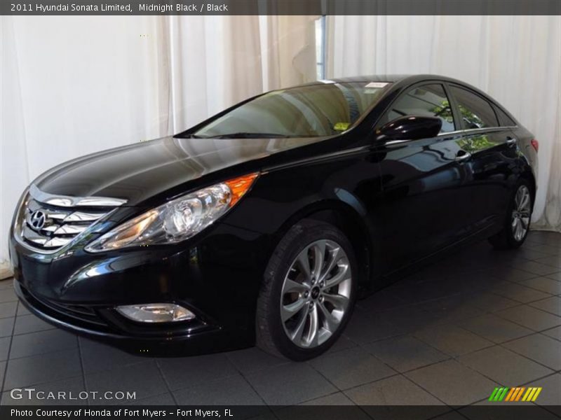 Midnight Black / Black 2011 Hyundai Sonata Limited
