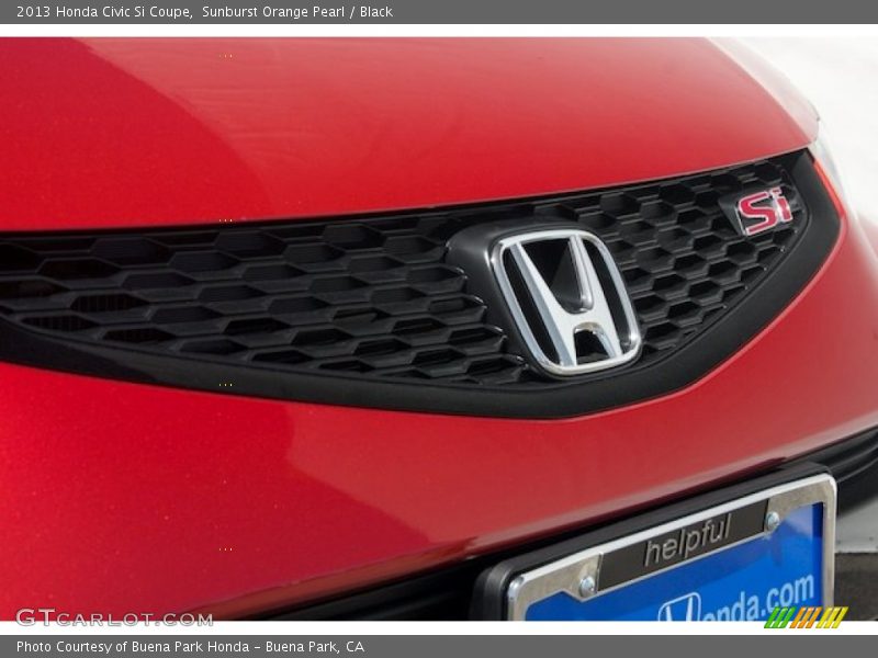 Sunburst Orange Pearl / Black 2013 Honda Civic Si Coupe