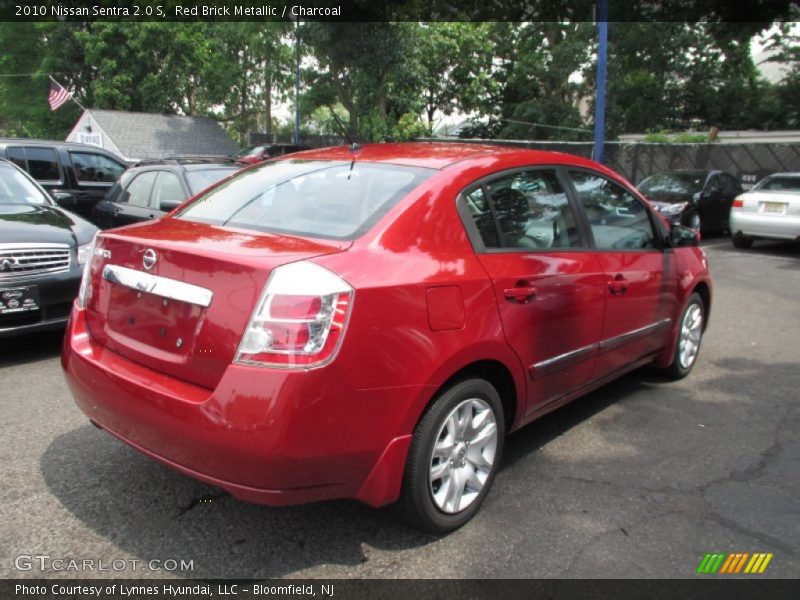 Red Brick Metallic / Charcoal 2010 Nissan Sentra 2.0 S