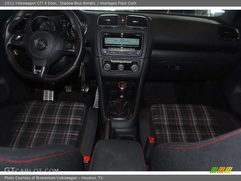 Shadow Blue Metallic / Interlagos Plaid Cloth 2011 Volkswagen GTI 4 Door