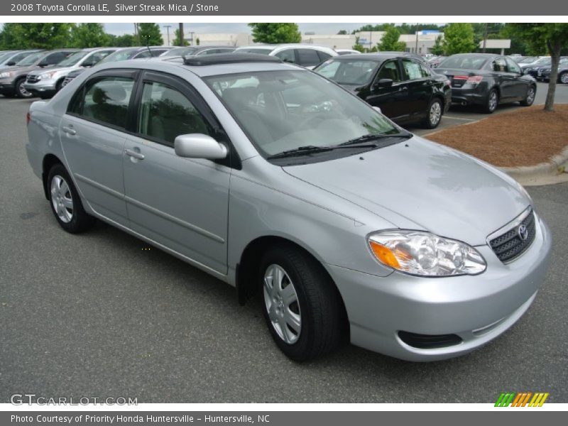 Silver Streak Mica / Stone 2008 Toyota Corolla LE