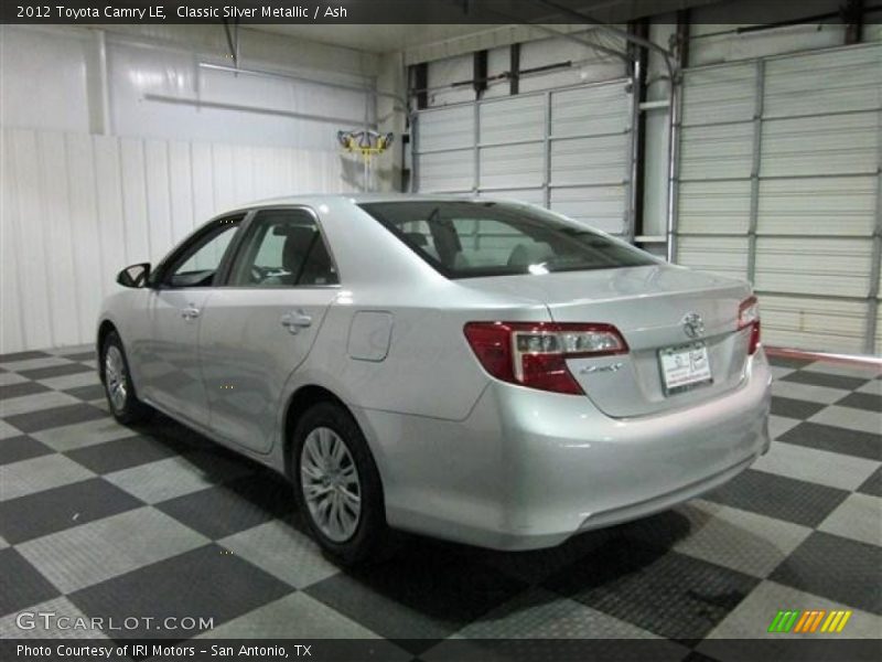 Classic Silver Metallic / Ash 2012 Toyota Camry LE