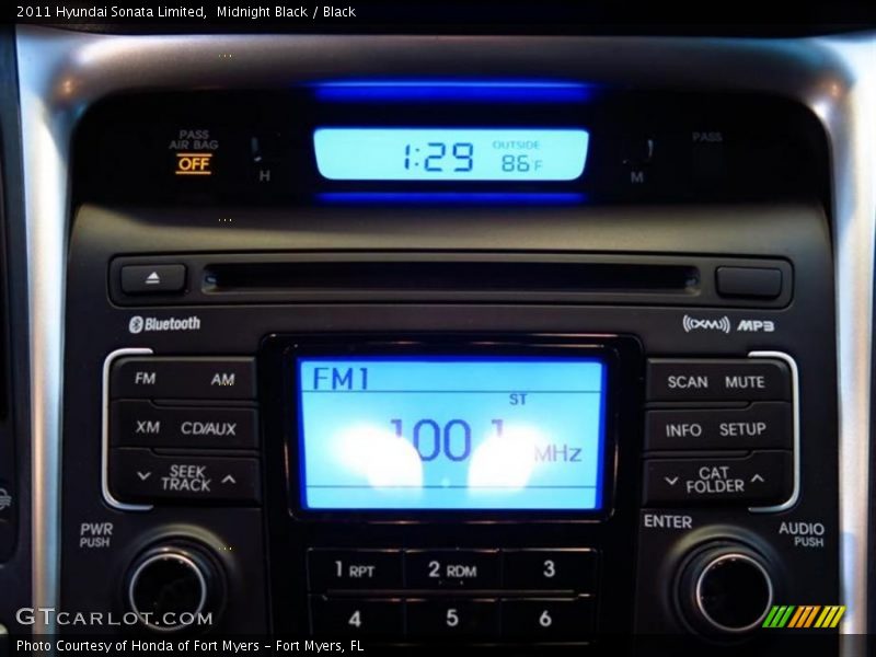 Midnight Black / Black 2011 Hyundai Sonata Limited