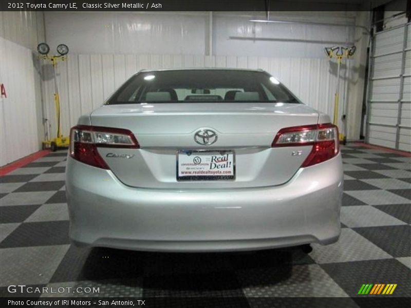Classic Silver Metallic / Ash 2012 Toyota Camry LE