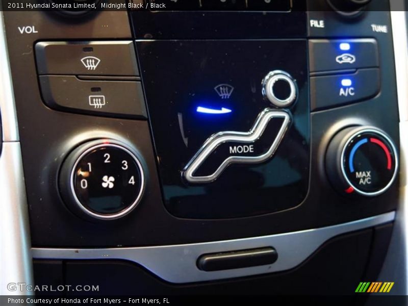 Midnight Black / Black 2011 Hyundai Sonata Limited