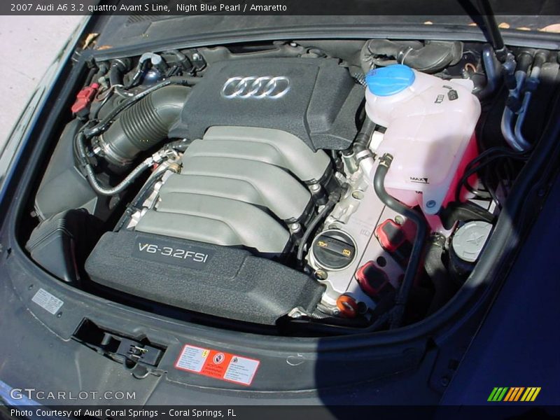 Night Blue Pearl / Amaretto 2007 Audi A6 3.2 quattro Avant S Line