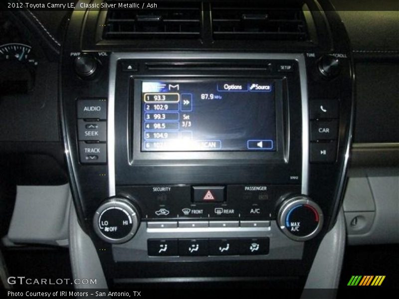 Classic Silver Metallic / Ash 2012 Toyota Camry LE