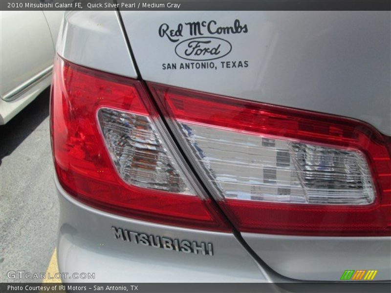 Quick Silver Pearl / Medium Gray 2010 Mitsubishi Galant FE
