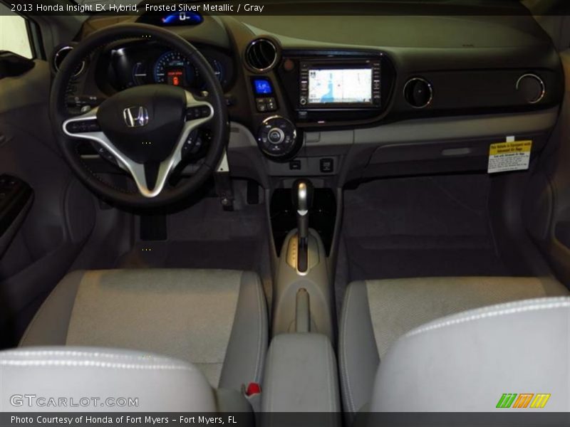 Frosted Silver Metallic / Gray 2013 Honda Insight EX Hybrid
