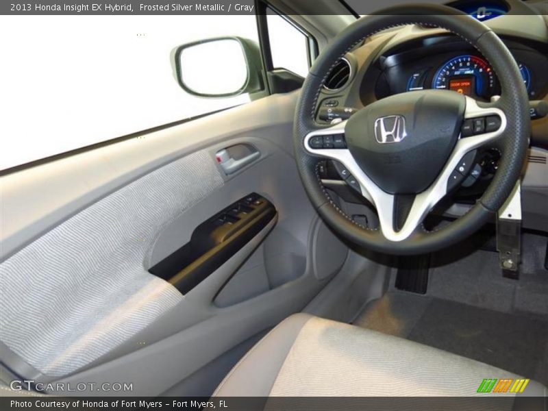 Frosted Silver Metallic / Gray 2013 Honda Insight EX Hybrid