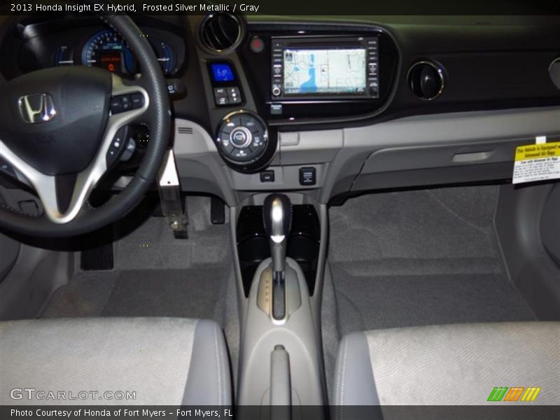 Frosted Silver Metallic / Gray 2013 Honda Insight EX Hybrid
